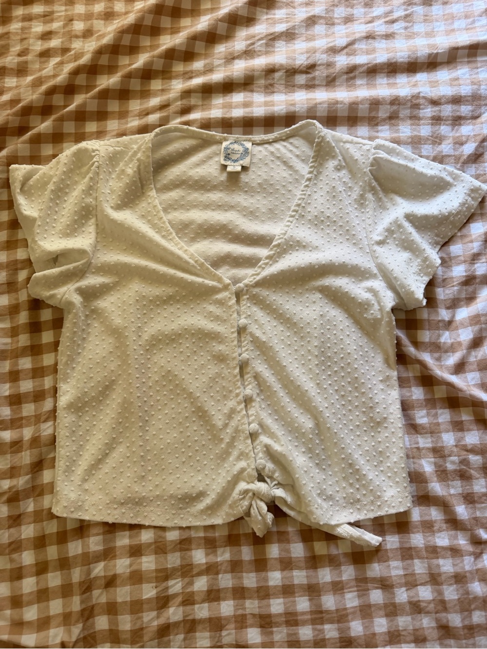 White Button Blouse